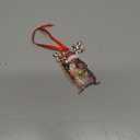 Santa Squirrel Christmas Tree Keepsake Ornaments, Funny Squirrels Themed 2 Side Printed Flat Wooden Ornament, Xmas Hanging Decor