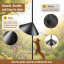 19 Inch Squirrel Baffle, Large Squirrel Proof Cone Guard Blocker, Outdoor Pole Mount Squirrel Deterrent for Bird Feeder Pole & Bird House, Wild Bird Feeder Accessories