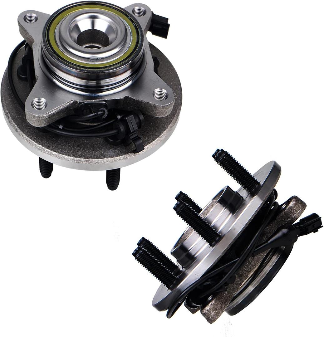 KUSATEC 515042 Front 2PCS Wheel Bearing and Hub Assembly Compatible with Ford Expedition 2003 2004 2005 2006, 6 Lug Bolts w/ABS