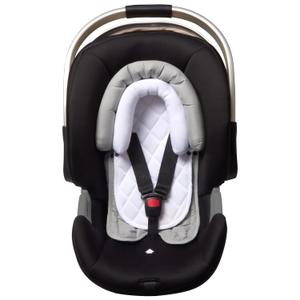 Pro Goleem Infant Car Seat Insert, Babybody Support for Toddler, Soft Minky Preemie Car Seat Insert, 2-in-1 Reversible, Perfect for Carseats, Strollers, Swings, White and Grey
