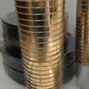 Nervure 350PCS Black Plastic Plates - Black Plastic Dinnerware Sets for 50 Guests - 100 Disposable Plates, 150 Gold Silverware, 50 Cups, 50 Napkins for Wedding & Party & Halloween