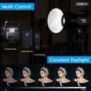 Godox SL60IID LED Video Light Kit, 70W x2 Daylight Continuous Lighting for Photography Podcast, Studio Fill Light APP Controlled with Bowens Mount, 8 FX Effect, Softbox, Light Stand, Remoter Bag
