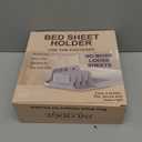Bed Sheet Holders for Corners - Snap-Lock Sheet Lock for Fitted Sheets, Sheet Holders Keep Sheets Firm & Tight - Durable ABS Mattress Sheet Holder, Easy No-Lift Install, Fits 3"+ Mattresses (Set of 4)