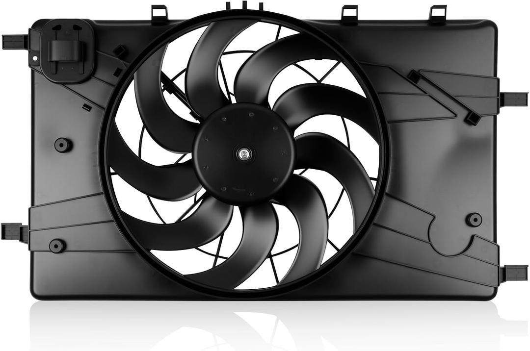 620-658 Radiator Cooling Fan Fit for Buick Verano 2.4L 2012, for Chevrolet Cruze 1.4L/1.8L 2011-2016, for Chevrolet Cruze 2.0L 2014-2015 Replacement Radiator Fan Assembly 13335183 GM3115243