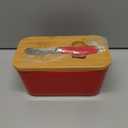 Hasense Ceramic Butter Dish, Large Butter Dish with Lid for Countertop, Farmhouse Butter Holder for Refrigerator, Airtight Butter Container with Cover,Blue