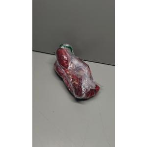 Christmas Tree Skirt 24 inches, Red Faux Fur Christmas Tree Skirts with Gold Snowflakes, 24 inch Tree Skirt