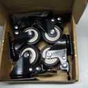 2 Inch Wheel Casters,Set of 4 Heavy Duty Casters,with Brake,No Noise Locking Polyurethane (PU) Wheels, for Furniture and Workbench Load 800lbs