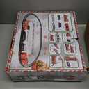 Kids Train Set, Christmas Train Set for Under The Trees, Electric Train Toys for Boys Girls with Steam Locomotive, Passenger Cars, Cargo Cars, Sounds & Lights, for 3 4 5 6 7 8+ Years O