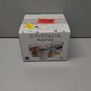 Crystalia 4 Pack 22 oz On The Go Yogurt Parfait Cups with Lids & Spoon, Large Breakfast Plastic Bowls with Topping Cereal Oatmeal Salad or Fruit Container for Snack Box (Clear)