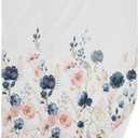 BALMYPAUS 2 Pack Watercolor Rose Floral Hand Towels Soft Absorbent Vintage Elegant Navy Blue Pink Blossom Flower Bathroom Decor 14"x28" Guest Face Bath Towels, Decorative Towels for Bathroom, Kitchen