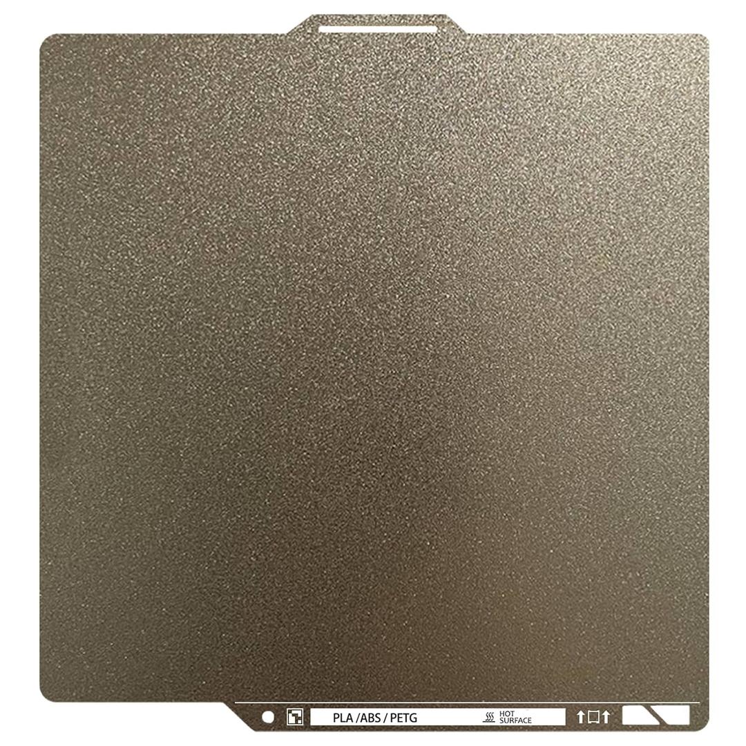 Upgraded Thicker Textured PEI Plate 0.77mm with QR Code for Bambu Lab P1S/P2S/P1P/X1/X1C/A1/X2D 3D Printer, 257x257mm Dual-Textured Plate, Heated Bed Magnetic Flexible Spring Steel PEI Sheet Plate