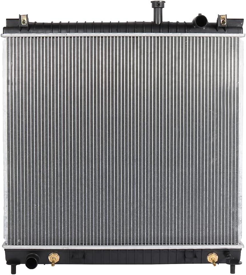 SCITOO Full Aluminum Radiator Replacement for 2004 2005 2006 2007 2008 2009 2010 Infiniti QX56 2005-2011 2012 2013 2014 2015 Armada 2004-2015 Titan CU2691 Plastic Radiator 5.6L