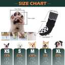 EXPAWLORER Dog Socks to Prevent Licking Paws with Grippers for Hot Pavement & Hardwood Floors Anti Slip, Reflective Dog Shoes Booties Boots & Paw Protectors with for Small Medium Large Senior Dogs XL