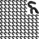 Kathfly 100 Pcs Youth Mouth Guard for Sports Mouthguard Athletic Football Mouth Guard Football Mouthpiece Gum Protection for Boxing Basketball Hockey Karate(Black)