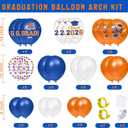 Graduation Decorations Class of 2026 - Orange and Blue Graduation Decorations - Balloons Boxes with Letters 2026 GRAD So Proud of You, Congrats Grad Party Decorations for Any Grades