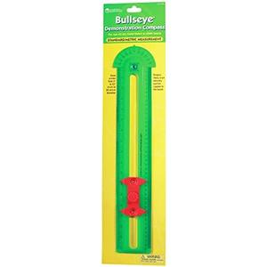 Learning Resources Bullseye Demonstration Compass | Dual Scale Ruler, Classroom Whiteboard Accessories, Teacher Aids, Grades 1+