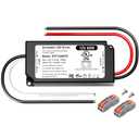 12V Dimmable LED Driver 60W UL Listed, 120V to DC 12V Triac ELV/MLV LED Transformer Compatible with Lutron & Leviton Switches 60 Watt LEDs Power Supply 12 Volt for Strip Cabinet Light