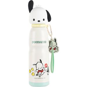 Pochacco Stainless Steel Insulated Water Bottle with Buckle and Strap - 600ml
