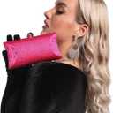 Boutique De FGG Crystal Clutch Purse for Women Formal Evening Bags Party Rhinestone Clutch Bag Wedding Prom Handbags,Mini (Fuch)