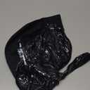 Sumind 6 Pcs 80s 90s Hip Hop Costume Outfit Kit Inflatable Radio Boombox Necklace Ring Sunglasses Hat Rapper Accessories (Black)