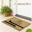 Cabana Bro Dachshund Welcome Door Mat, Sorry If You Trip Over My Wiener Funny Doormat for Front Door Indoor Outdoor Porch Entrance Entryway, Funny Dachshund Welcome Doormat Outside, 17x30 Inches