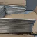 25 Pack Yard Sign Stakes, 24x10 Metal H-Stakes for Real Estate, Custom DIY Outdoor Signs