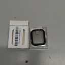 Goton Waterproof Privacy Case for Apple Watch Screen Protector, Anti-Spy Tempered Glass Film iWatch Cover Hard PC Case Bumper for Apple Watch SE 3/2/1, Series 6/5/4, 44mm Black