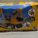 Best Ride On Cars CAT Excavator Push Car Licensed Caterpillar Ride-On Digger Toy for Kids with Rotating Bucket & Under-Seat Storage Construction Vehicle for Toddlers, Small
