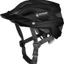Bosoar Mountain Bike Helmet,Adult Cycling Helmet with Camera Mount and Detachable Visor for Men Women Youth,Suggested Fit 55-61 Cm (black)