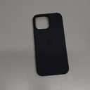 Apple iPhone 15 Pro Silicone Case with MagSafe: Lightweight Phone Case, Wireless Charging Compatible, Smooth Matte Finish; Black