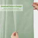 WONICY Green Shower Curtains for Bathroom, 3D Embossed Textured Modern Farmhouse Shower Curtain, Waterproof & Washable Bathturb Curtain Set with 12 Hooks, 72 x 72