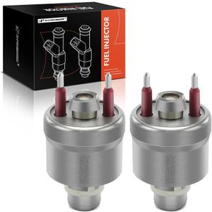 A-Premium Set of 2 Fuel Injectors Compatible with Chevrolet Tahoe, Blazer, Caprice & GMC Yukon, C1500 & Buick Roadmaster & Cadillac Brougham & Isuzu NPR & Oldsmobile, Replace# 17111864
