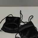 Sweetude 2 Pcs Sugar Glider Pouch Breathable Carrying Bonding Pouch Soft Hamster Carrier with Strap Zipper Small Animal Travel Sleeping Bag Cage Accessories for Rat Reptile Other Small Pets(Black)