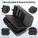 2 x Carrying Case Compatible with 2025 Nintendo SW 2, Large Switch 2 Case Travel Bag Fit for Joycon & Adapter, Protective Switch 2 Carry Holds 28 Game Cards for Game Cube Game