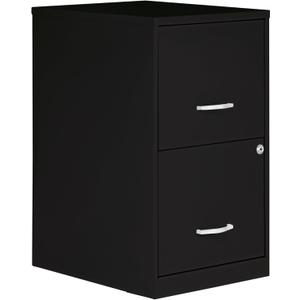 2 Drawer Locking Filing Cabinet | Pre-Assembled Steel Construction | Space-Saving Design is Perfect for Home and Small Office | Letter-Size | Assembled in North America (Black)