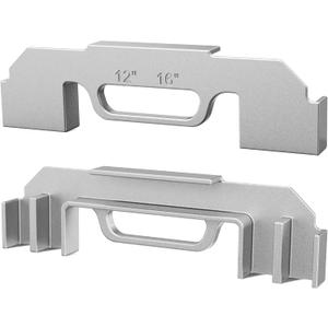 Kolvoii 2 Pcs Framing Tools, 12", 14" & 16" On-Center Stud Layout Tool, 100% Cast Aluminum Framing Jig, 3 in 1 Stud Framing Tool for Walls, Roofs, Floors or Ladders