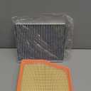 Engine+Cabin Air Filters Fit for 2021-2026 Chrysler Grand Caravan V6 (3.6L Gas), 2017-2026 Pacifica V6 (3.6L Flex/Gas) Engine Air Filter Replacement Car Accessories CA12091 68214516AA CF12283