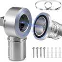 90Magnetic Dryer Vent Coupling-Quick Connection and Disconnection Strong Magnet Self-Alignment Design Quick-Installation Dryer Magnetic Vent Connector Dryer Vent Connector KitSilver