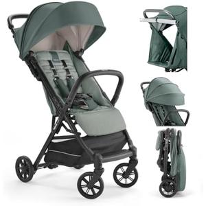 Inglesina Quid 2 Stroller - Elephant Gray - Ultra Compact Lightweight Travel Stroller, Babies and Toddlers, Airplane Overhead, Foldable, Reclining Seat, Collapsible Canopy, 3 Months - 50 lbs, BPA Free