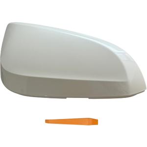 LAUBDGIE Passenger Right Side Mirror Cover Cap Compatible with Toyota Rav4 2013-2018 XLE/ SE/ LTD, 4RUNNER 2013-2023, RAV4 HV 2016 - Without Side Camera Models, Pearl White