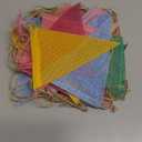 Pennant Banner Flags Pastel - GREATRIL Colorful Triangle Banners for Birthday Easter Classroom School Carnival Garland Outdoor Burlap Bunting Party Decorations 4 Strings