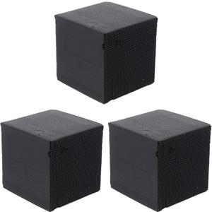 Totority Aquarium Water Purifier Cube 3-Pack 11.8 Inch Fish Tank Supply with Honeycomb Charcoal Filter Media for Freshwater Clarifier and Ecological Cycle Support