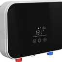 Tankless Water Heater Electric, 6000W 110V Instant Hot Water Heater with Digital Display Self-modulating, Overheating Protection for Demand
