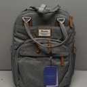 RUVALINO Diaper Bag Backpack-Multifunction Travel Baby Diaper Bag with Changing Pad, Insulated Bottle Holders & Pacifier Case, Large Capacity, Waterproof, Gray