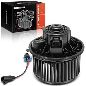A-Premium Front HVAC Heater Blower Motor Compatible with 2007-2014 Chevrolet Silverado, Tahoe, Suburban, Avalanche & GMC Sierra, Yukon & Cadillac Escalade & Hummer - Lock Tab Flange, with Fan Cage Black