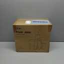 Qcen Juicer Machine, 800W Centrifugal Juicer Extractor with Wide Mouth 3 Feed Chute for Fruit Vegetable, Easy to Clean, Stainless Steel, BPA-free (Black)