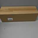 Small Christmas Tree with Red Berries Balls in Brown Pot, 17.7 inch Snow Frosted Artificial Mini Christmas Tree, Flocked Christmas Artificial Pine Tree in Tin Planter Christmas Decor