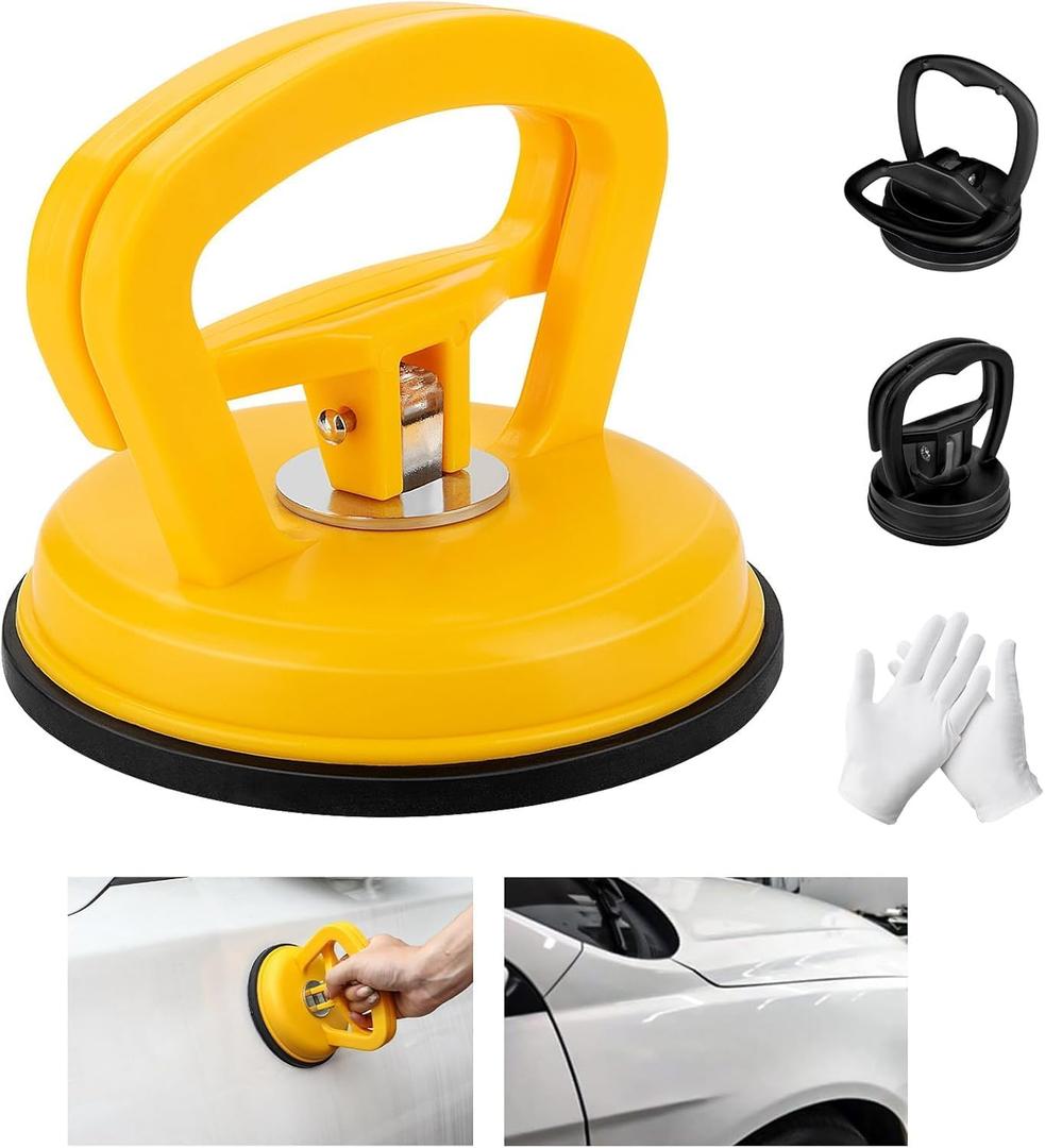 3Pcs Dent Puller, Strong Suction Car Dent Suction Puller Paintless Dent Removal Kit for Car Body,Tiles Lifting,Objects Moving