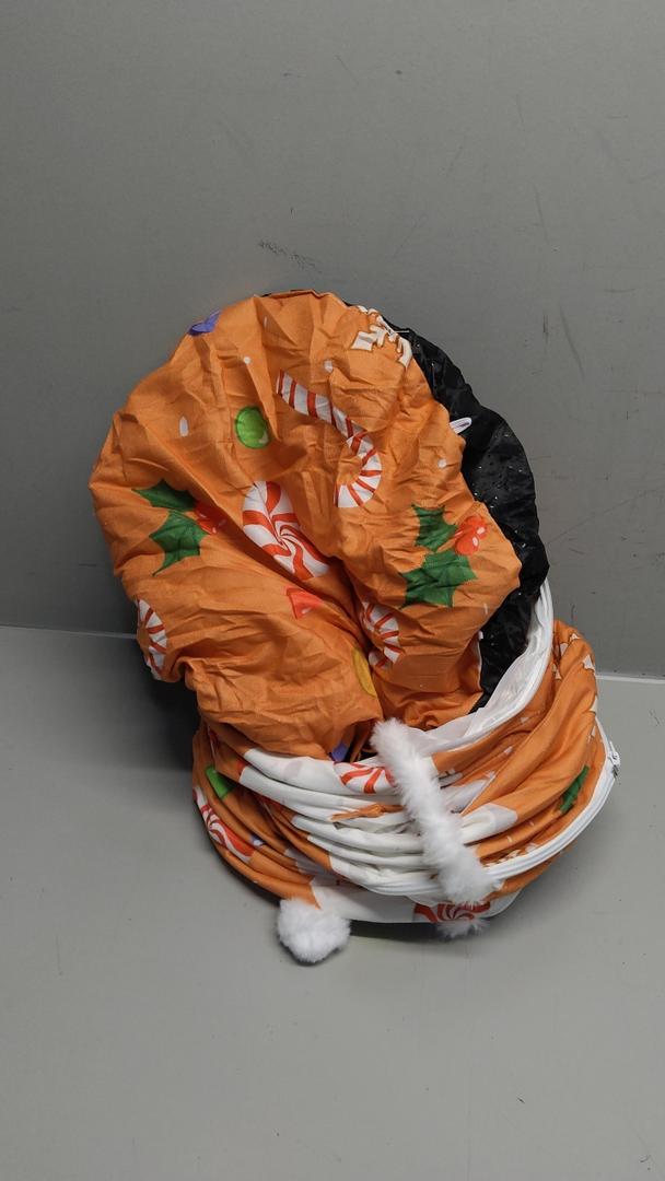 Sosation Cat Tunnel Bed Under Christmas Tree Peppermin Tree Pet Cute Donut Tunnel for Indoor Cat Christmas Decorations Kitten Cave for Small Animals Indoor Outdoor Decorations