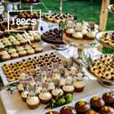 10 x 18pcs Brown Glitter Cow Dessert Cupcake Topper Cheer to Country Western Bull Riding Bull Rider Competition Theme Decor Supplies Baby Shower Boys Girls Birthday Party Decorations